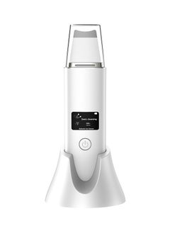 Ultrasonic exfoliation microcurrent Skin Scrubber Face Spatula, 4 in 1 Blackhead Remover Tool for Pore Cleaner, Skin Scrubber Face Spatula for Facial Deep Cleansing with USB Charger base
