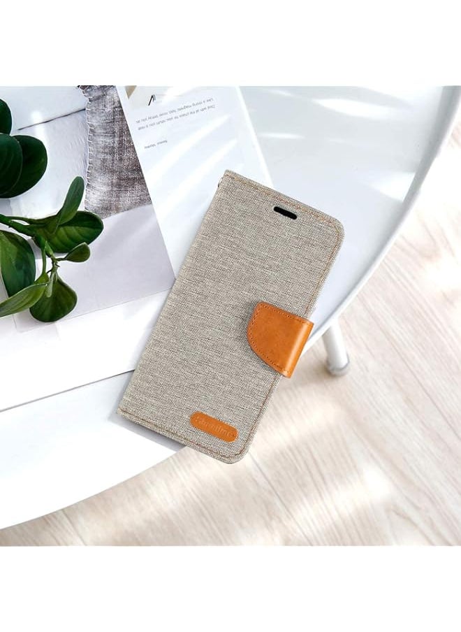 BGM - BGM Case for Galaxy S6 Edge Plus, PU Leather Wallet Case with Soft TPU Back Cover Magnet Flip Case [Card Slots & Kickstand] for Galaxy S6 Edge Plus (Galaxy S6 Edge Plus, Gray) - Image 1