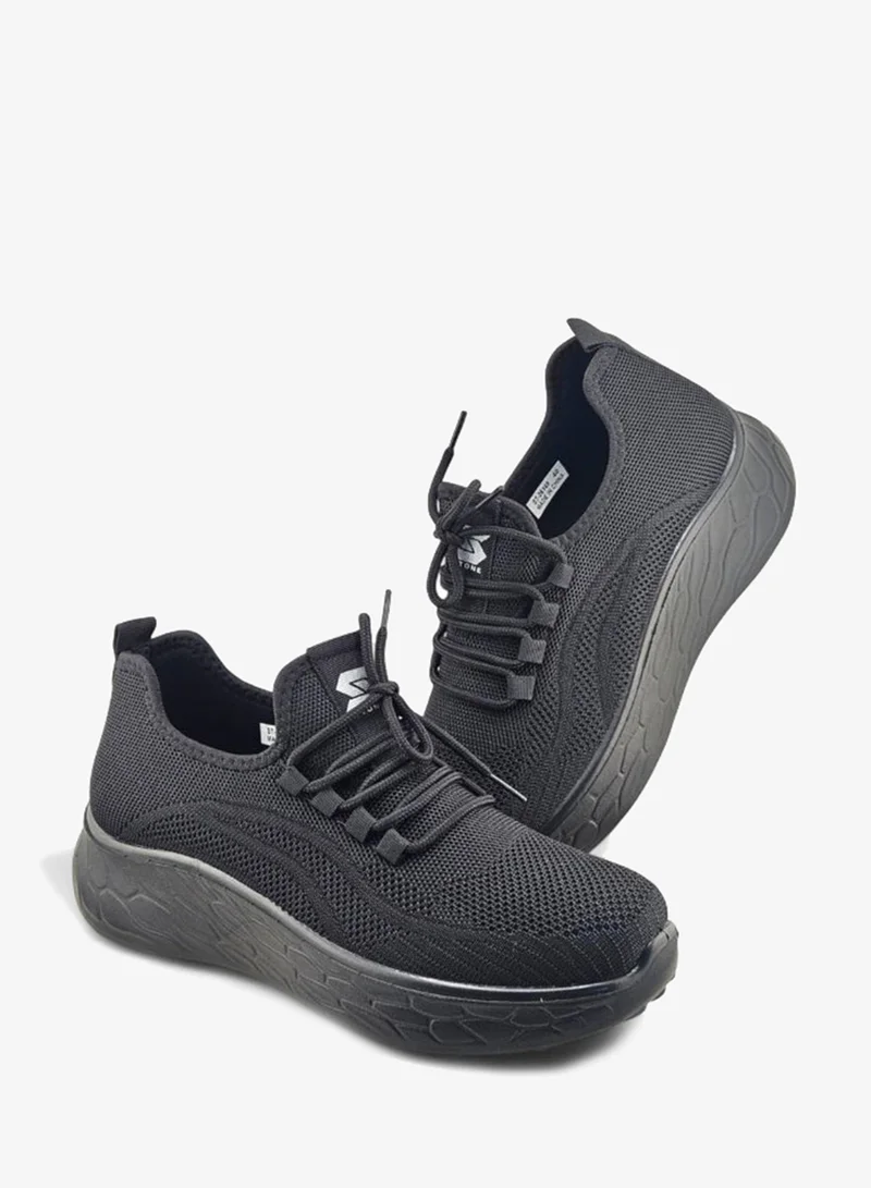 Stone Lightweight Knitted Sneakers