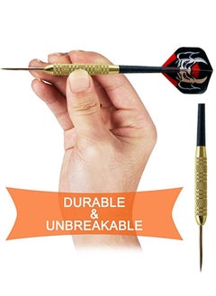 GROIC 12PCS Steel Tip Darts Set - Professional Darts Steel Tip for Dartboard with Brass Barrels, Flights + Dart Tool  + Gift Case - Darts Metal Tip  - Image 5