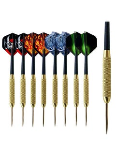 GROIC 12PCS Steel Tip Darts Set - Professional Darts Steel Tip for Dartboard with Brass Barrels, Flights + Dart Tool  + Gift Case - Darts Metal Tip  - Image 4