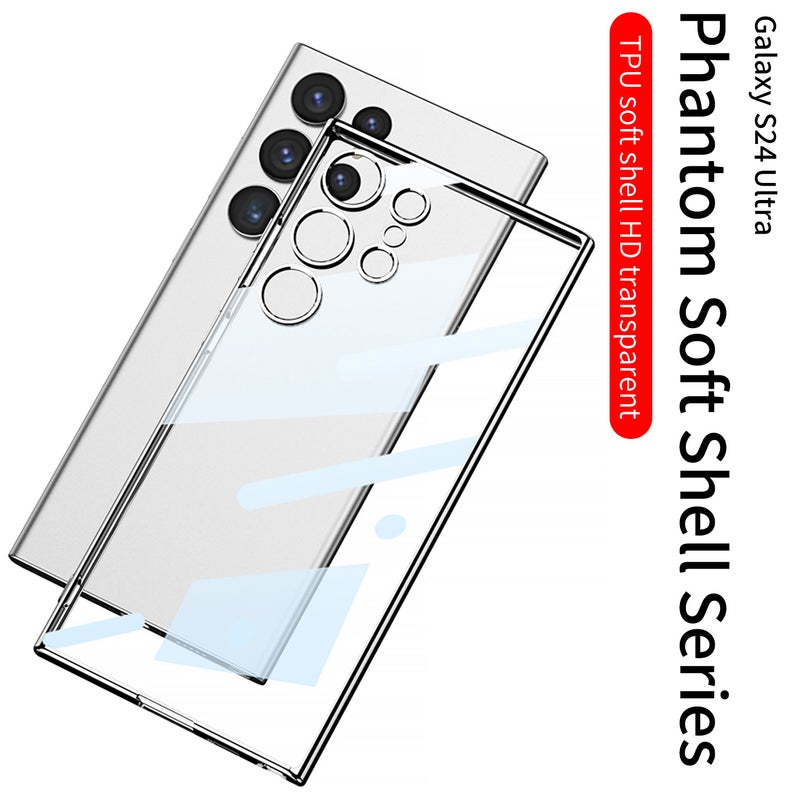 Applicable to Samsung S24Ultra electroplated tpu phantom phone case S24PLUS transparent soft case drop-resistant + protective case - Image 4