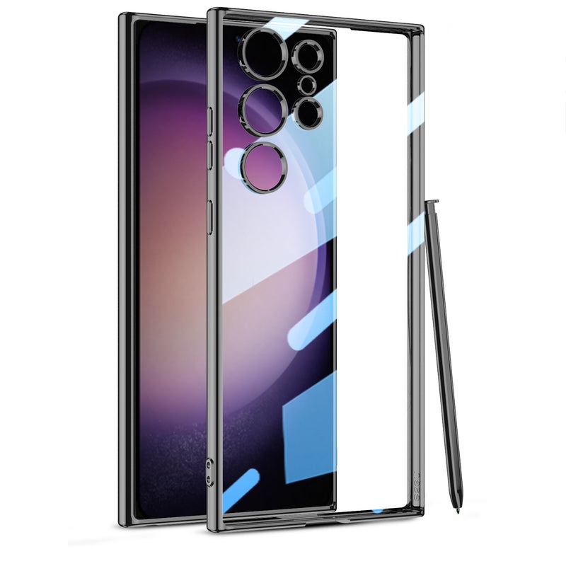 Applicable to Samsung S24Ultra electroplated tpu phantom phone case S24PLUS transparent soft case drop-resistant + protective case - Image 1