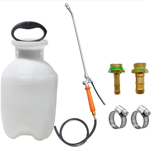 VanPet 24 Inches Metal Sprayer Wand Compatible with CHAPIN,1/4" & 3/8" Brass Barbs Sprayer Wand Replacement, Stainless Steel Sprayer Wand with Shut off Valve & 2 Hose Clamps (002) - Image 2