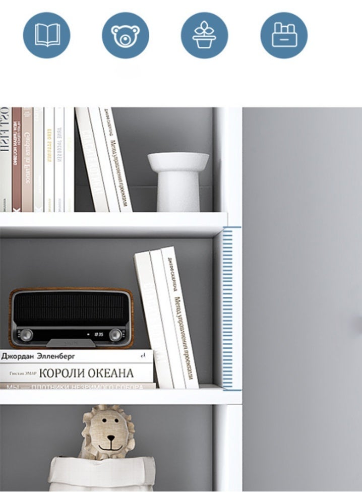 كوزينيست مكتبة خشبية بـ10 مكعبات، خزانة تخزين قائمة بذاتها مع 10 أقسام للكتب والملفات والديكور المنزلي، وحدة تنظيم أرضية لغرفة المعيشة وغرفة النوم والمكتب - Image 4