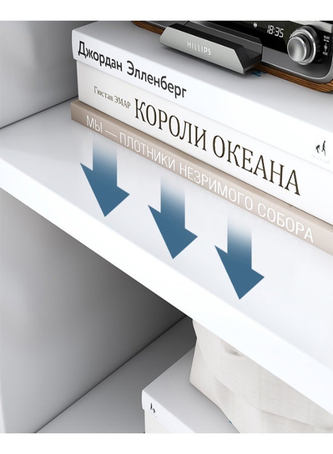 كوزينيست مكتبة خشبية بـ10 مكعبات، خزانة تخزين قائمة بذاتها مع 10 أقسام للكتب والملفات والديكور المنزلي، وحدة تنظيم أرضية لغرفة المعيشة وغرفة النوم والمكتب - Image 3