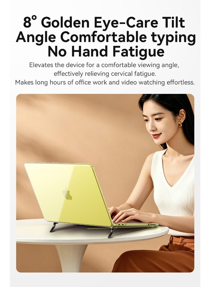 حافظة VOKAMO Frstect Stand الواقية لجهاز MacBook Neo - لون الحمضيات (Citrus) - Image 4