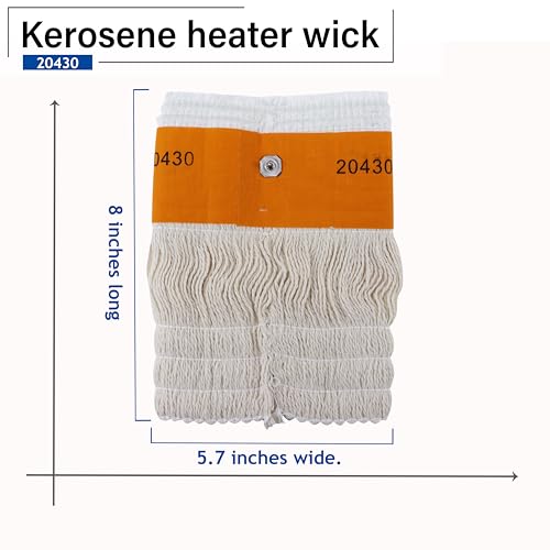 Irnyso Heater Oil Kerosene Lamp Wick 20430 5.7''Wide x 8" Long fits Duraheat DH1051 Dyna Glo WK11C8 Kero-World KW-12 Redstone WK11C8 etc - Image 3