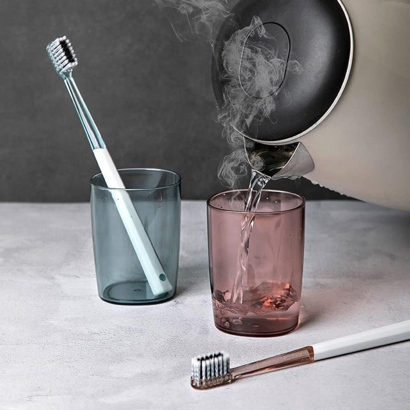 XBEY Toothbrush Holders for Bathroom | Toothbrush Stand for Bathroom | Self Adhesive Toothbrush Holders for Toothbrushes | Bathroom Brush Holder (4 Cup Toothbrush Holder) - Image 2