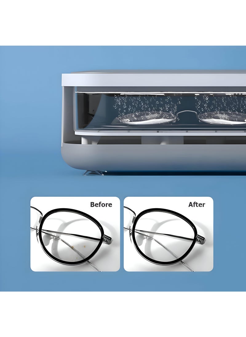 Generic - Introducing Our Portable Ultrasonic Cleaning Device: A High-Frequency Ultrasonic Wave Cleaner Designed For Home Use, Perfect For Keeping Your Jewelry, Glasses, And Makeup Brushes Pristine. - Image 1