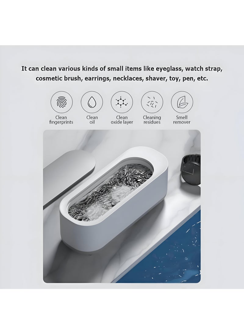 Generic - Introducing Our Portable Ultrasonic Cleaning Device: A High-Frequency Ultrasonic Wave Cleaner Designed For Home Use, Perfect For Keeping Your Jewelry, Glasses, And Makeup Brushes Pristine. - Image 1