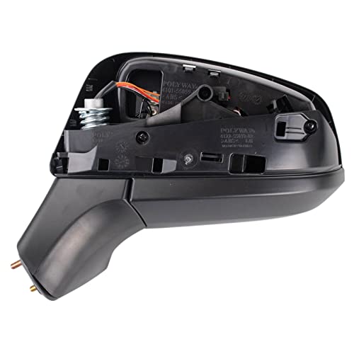 TRQ Driver & Passenger Side Power Heated Mirror Set Smooth Black Fits 2022-2023 Toyota Corolla Cross Without Turn Signal TO1320430 TO1321430 - Image 5