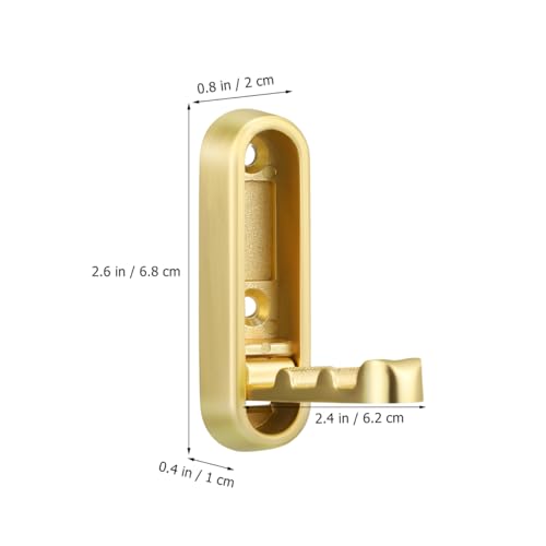PRETYZOOM Folding Coat Hooks 4 pcs Foldable Wall Hooks Zinc Alloy Heavy Duty Hangers for Hanging Bathroom Towel Robe Coat Hat Bags Keys - Image 2