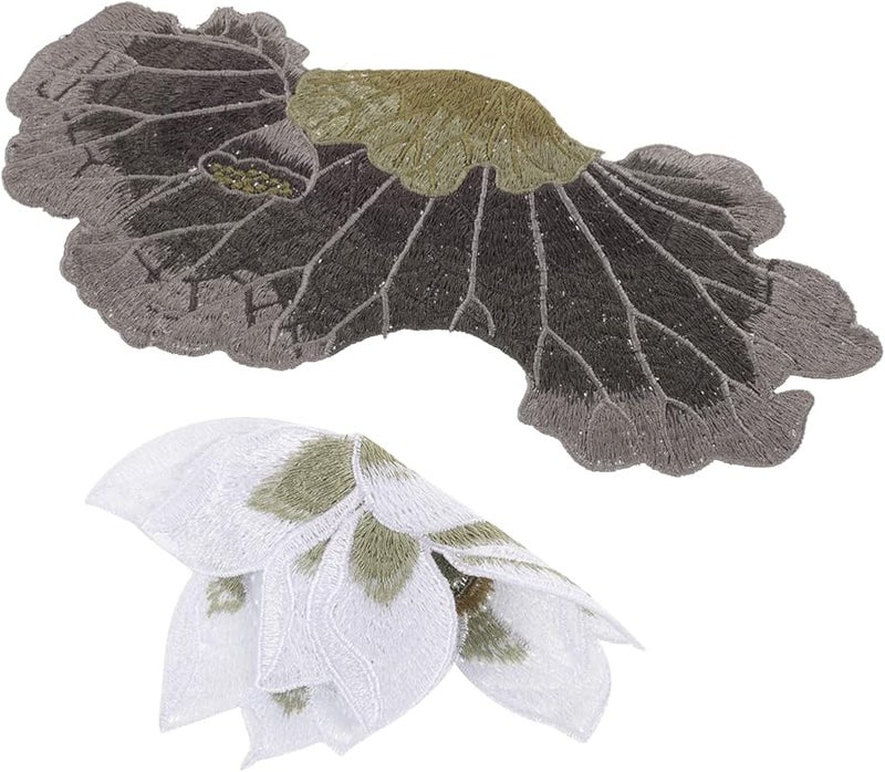 NOLITOY قطعتان من رقعة التطريز الحديدية على شكل زهرة الخوخ للسترات والحقائب والملابس - Image 1