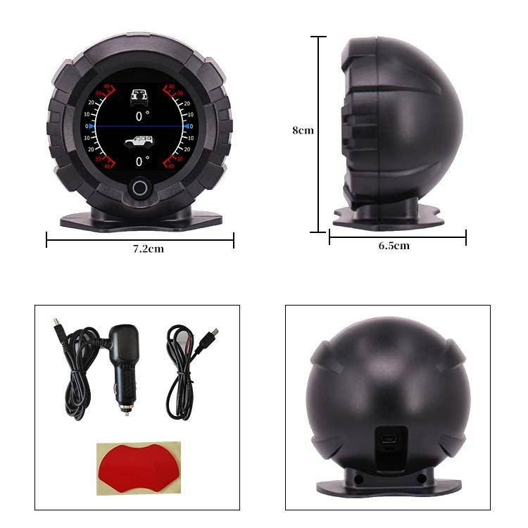 Car 4x4 Inclinometer Provide Slope Angle Speed Satellite Timing Gps Off-road Vehicle Accessories Multifunction Meter - Image 2