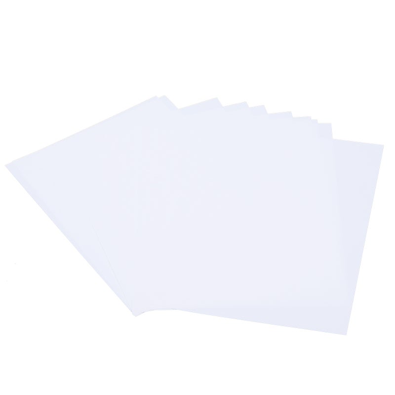 10Pcs Shrink Sheet BOPS Heat Shrinkable Film DoubleSided Printing HandPainted Accessories(White ) - Image 1