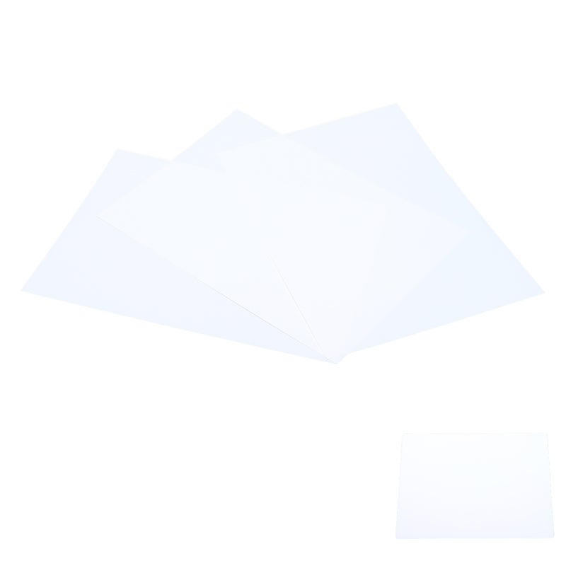 10Pcs Shrink Sheet BOPS Heat Shrinkable Film DoubleSided Printing HandPainted Accessories(White ) - Image 5
