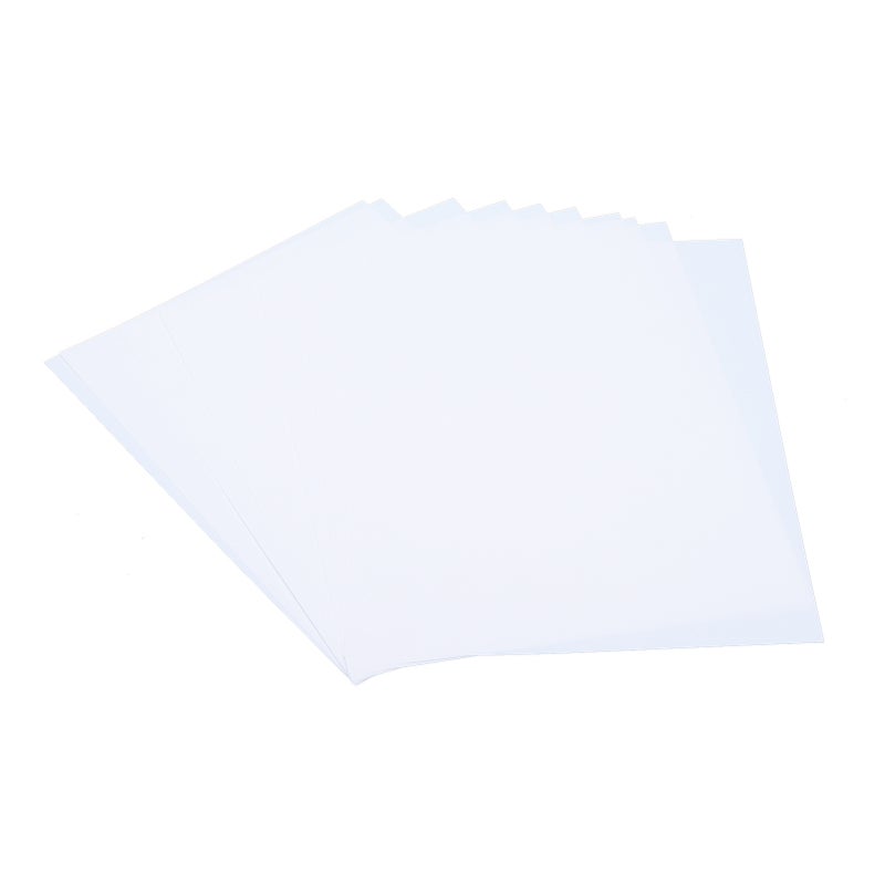 10Pcs Shrink Sheet BOPS Heat Shrinkable Film DoubleSided Printing HandPainted Accessories(White ) - Image 2