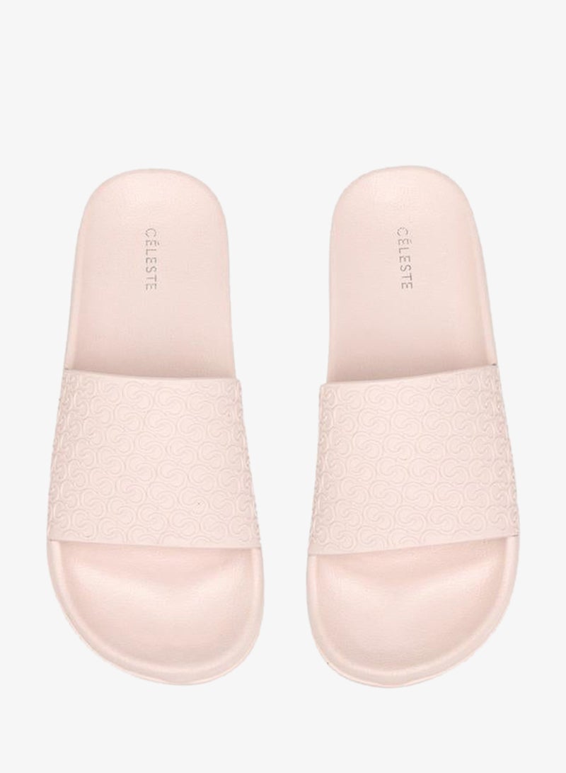 Celeste Women's Monogram Embossed Slide Slippers - Image 2