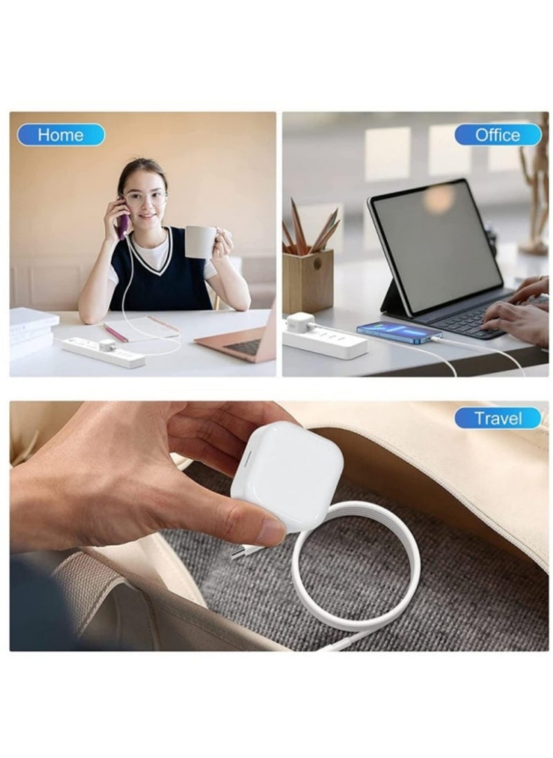 XiaoGiqi - 20W USB-C Fast Wall Charger with Lightning Cable - Compatible with iPhone & iPad (12-14 Series/SE/XR/XS Max) - Image 1