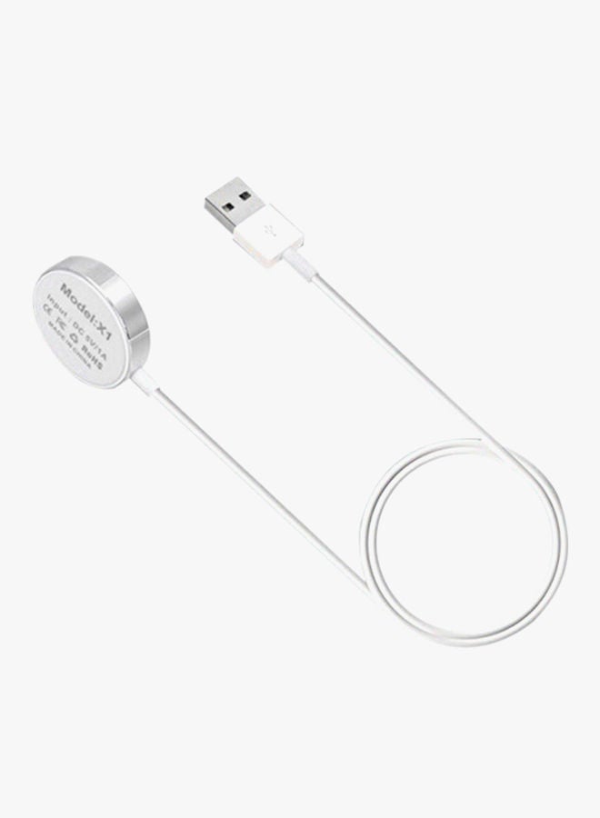 NIBEMINENT USB Charging Cable For Huawei Watch 2 White  - Image 2