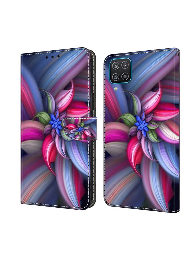 اس-توب جراب لهاتف Samsung Galaxy A12 4G / 5G جراب هاتف جلدي واقي مقاوم للصدمات كريستالي ثلاثي الأبعاد - Image 1