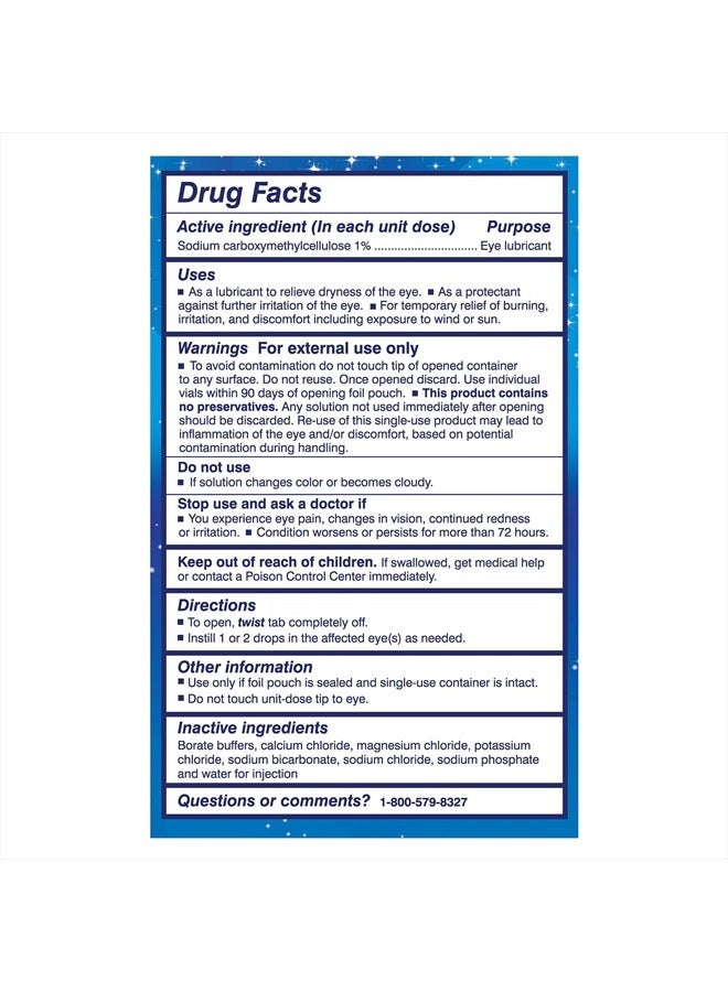 TheraTears Liquid Gel Nighttime Eye Drops for Dry Eyes, 30 Vials, 30 Count (Pack of 2) - Image 2