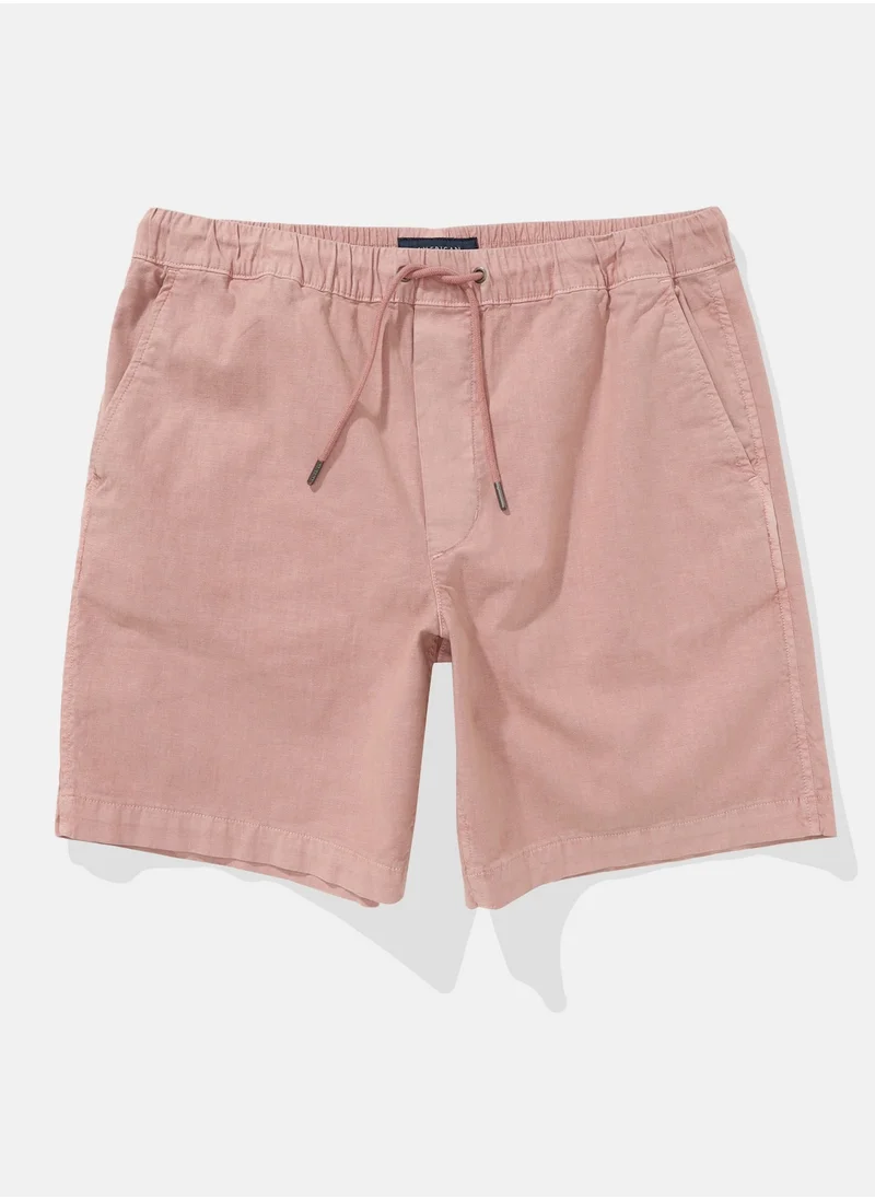 American Eagle AE Flex 8" Lived-In Linen-Blend Trekker Short
