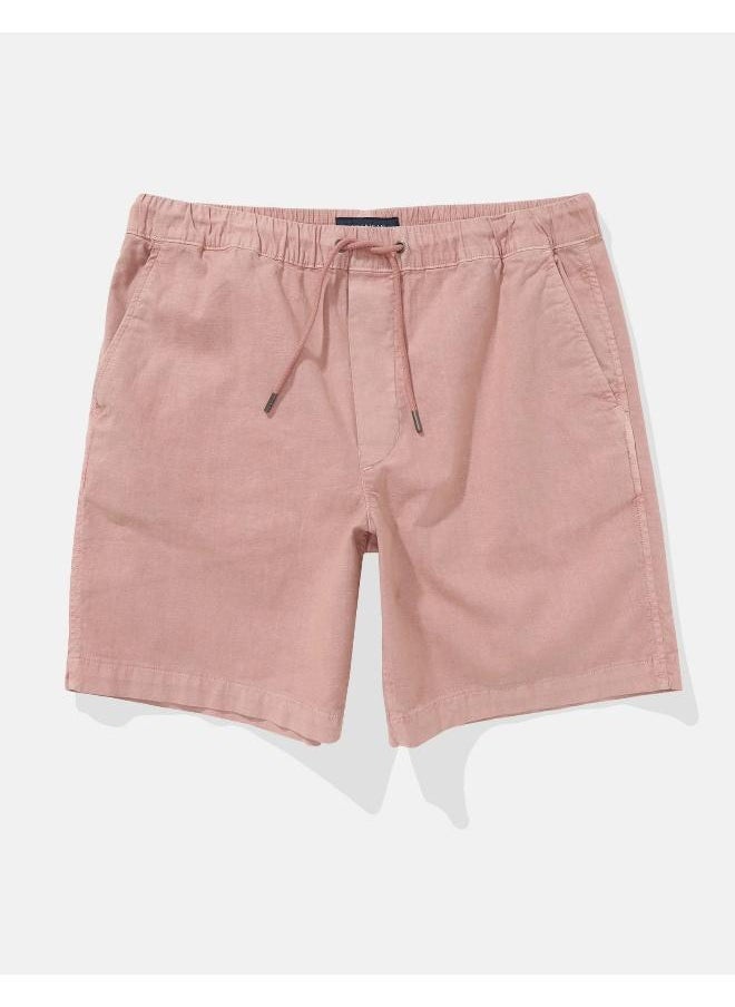 American Eagle AE Flex 8" Lived-In Linen-Blend Trekker Short  - Image 3
