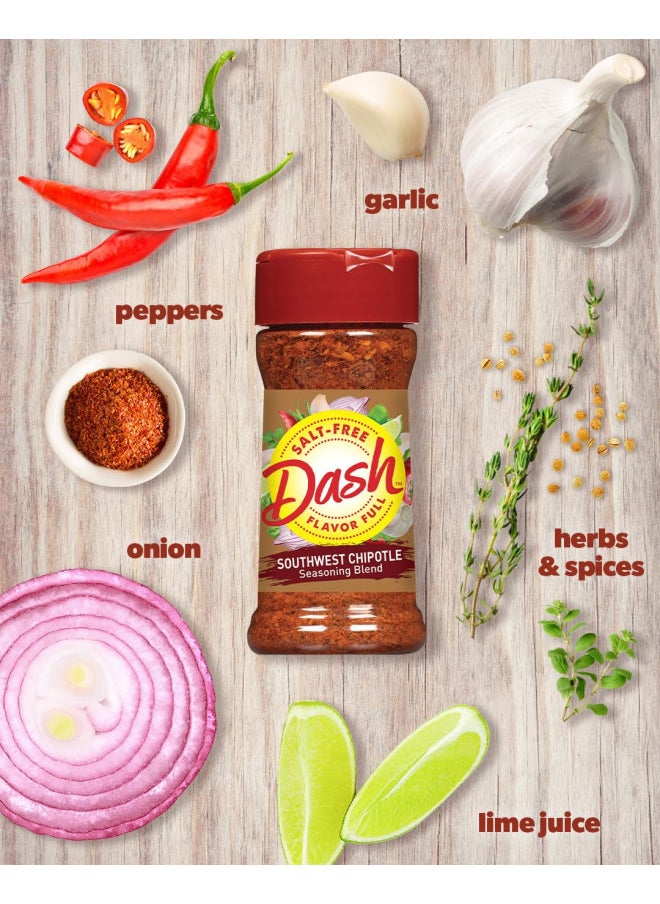 Dash Dash Salt-Free Seasoning Blend, Southwest Chipotle, 2.5 Ounce  - Image 3