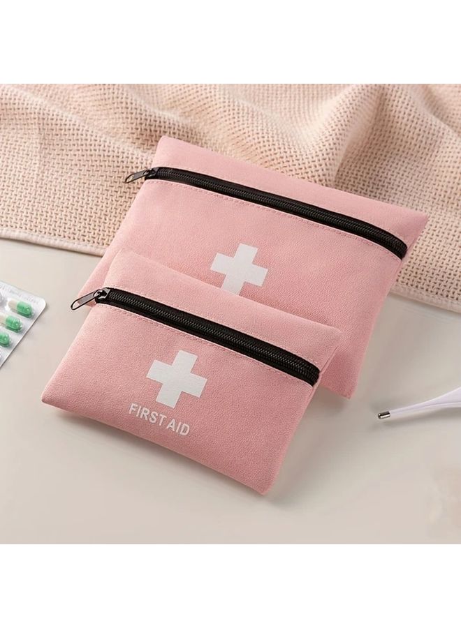 Navy Blue Small Portable First Aid Kit For Business Travel Outdoor Emergency - Image 2