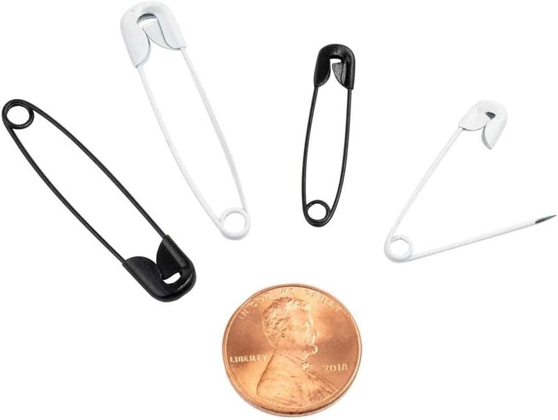 SINGER 00296 Assorted Color Safety Pins - 25 Count in Black and White - Image 4