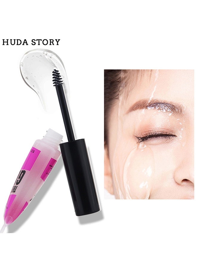 HUDA STORY غراء الحاجب ، لاصق لتشكيل الحاجب طويل الأمد ، كريم حواجب بري شفاف مقاوم للماء ، مشكل الحواجب 5.0 جرام - Image 2