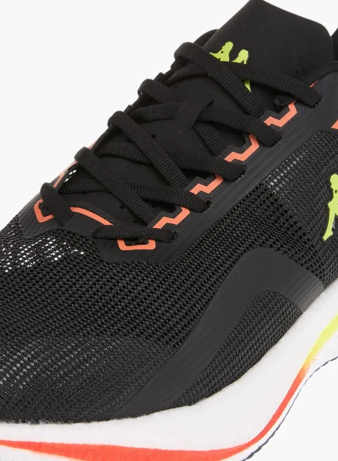 Kappa Mens Logo Print Sports Shoes With Lace-Up Closure