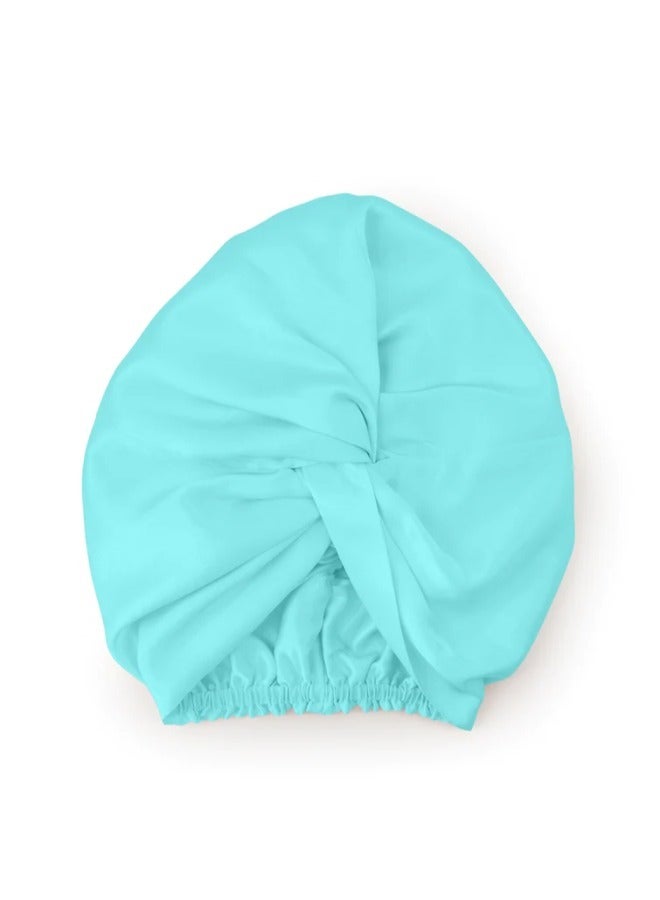 BRIGHTLY LABS Silk Turbans for Women, Silk Bonnet for Sleeping, Turban Head Wraps Twisted Turban Headwrap, Sleeping Cap, Soft Pink, 100% Mulberry Silk, 22 Momme, one size  - Image 3