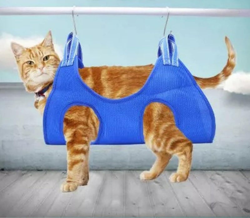 AZOD Cat Grooming Hammock Hanging Harness Pet Hammock Helper Pet Grooming Harness Cat Dog Hammock for Grooming Nail Cutting - Image 1