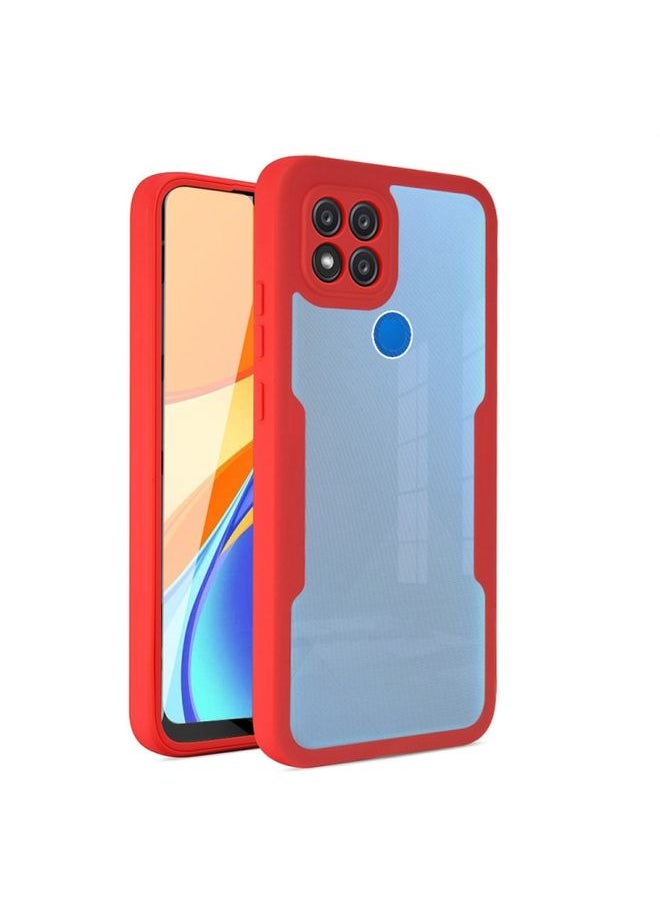 HuHa Case Cover For Xiaomi Redmi 9C 360 Degrees Full Coverage Phone Case Red 