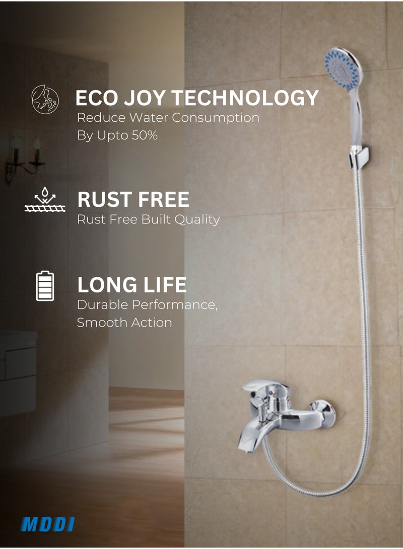 مودي خلاط دش جداري – تشطيب كروم، هيكل ومقبض من سبائك الزنك، مخرج بغطاء نحاسي، 175×145×110 مم - Image 5