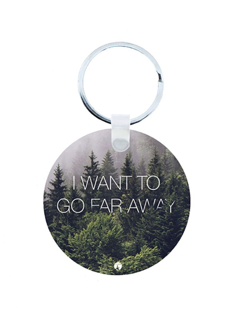 RKN English Phrases Wooden Keychain