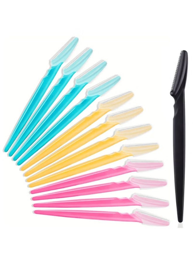 ROSE CARESS Eyebrow Razor 9 pcs (3 Packs) | Original Twinkle Face & Bikini Hair Trimmer | Women Facial Hair Remover for Eyebrow, Neck & Upper Lip | Smooth & Safe Blades for Gentle Shaving - Image 1