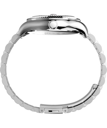 Timex Women's Peanuts x Waterbury Legacy Watch - Silver-Tone Bracelet Pink Dial Silver-Tone Case - Image 2