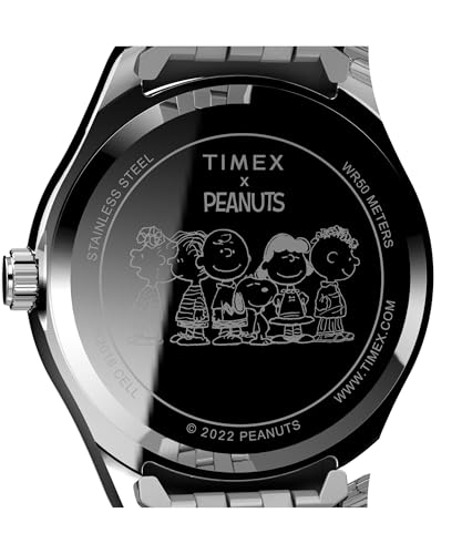 Timex Women's Peanuts x Waterbury Legacy Watch - Silver-Tone Bracelet Pink Dial Silver-Tone Case - Image 4