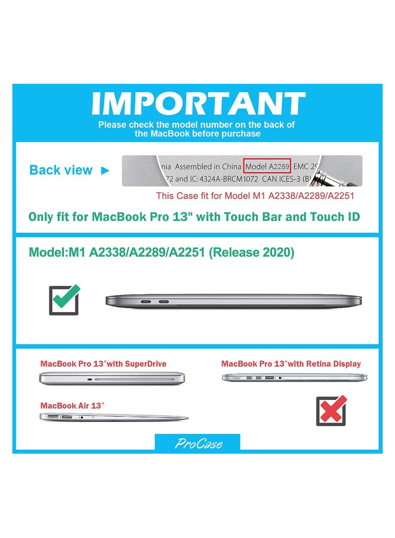 Procases ProCase MacBook Pro 13 Inch Case 2020 M1 A2338/ A2289/ A2251, Heavy Duty Slim Hard Shell Dual Layer Protective Cover with Fold Kickstand for MacBook Pro New 13-inch Retina with Touch ID -Khaki - Image 2