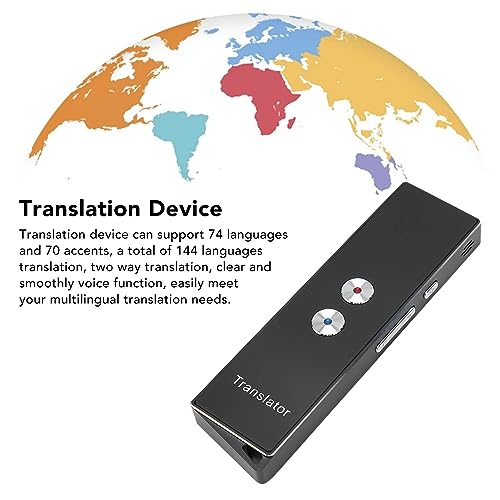 PUSOKEI Language Translator Device, Portable Two Way Language Translator, Handheld Smart Voice Translator, Support 74 Languages 70 Accents, Bluetooth 5.0, for Travel, Business - Image 4