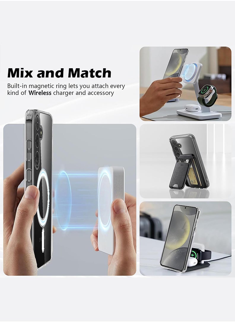 Theodor - Magnetic Case for Samsung Galaxy S25 Plus 6.7-inch Compatible with MagSafe Wireless Charging, Shockproof Phone Bumper Cover Be the Light in the Dark - Image 1