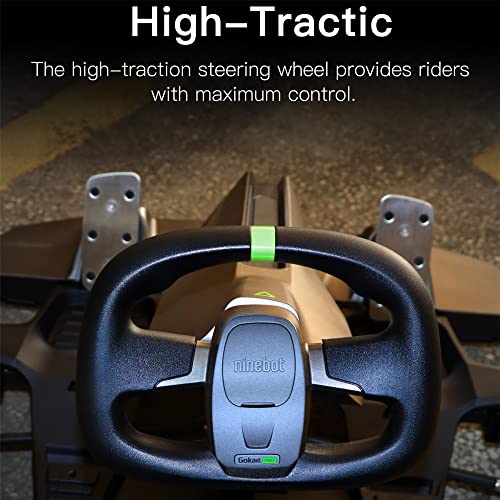 stio GoKart Pro Steering Wheel Compatible with Ninebot by Segway Go Kart Kit Go Kart PRO Refit Smart Scooter Steering Wheel Replacements GoKart Original Accessories (Black) - Image 4