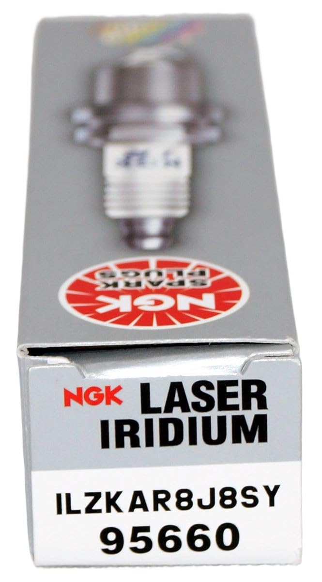 NGK شمعات الإشعال NGK ILZKAR8J8SY ليزر إيريديوم (95660 ليزر إيريديوم)، عبوة 4 - Image 2