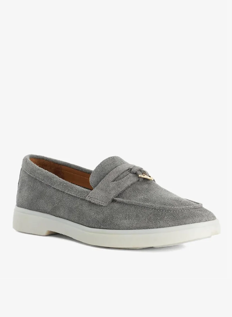 Dune London Suede Slip On Loafers