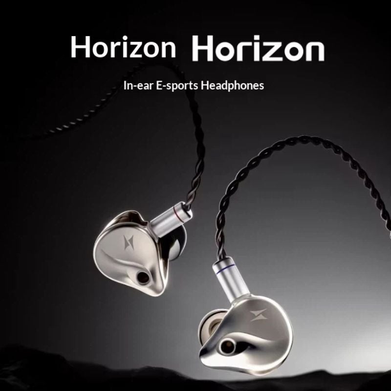 ATK Horizon Gaming Esports Wired In-Ear Earphones Hifi Pro Sound Recognition with Microphone 3.5mm, Gray - Image 2