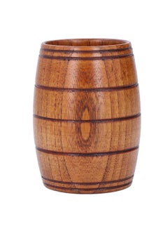 Sour Jujube Wood Beer Cup 210ml Multi Functional Barrel Shaped Wooden Drinking Beer Tea Cup